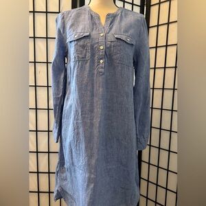Talbots Light Blue Chambray Dress